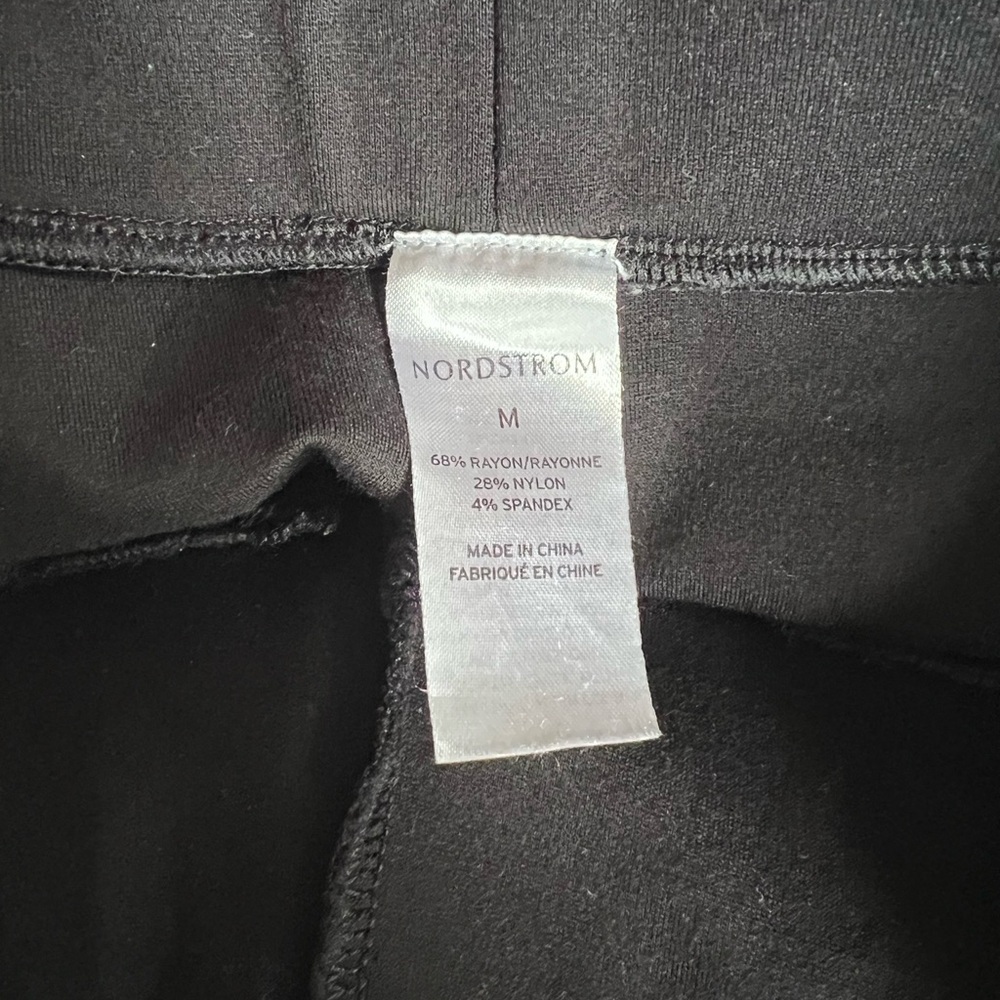 Final Price - Nordstrom - Essential High Waist Pintuck Ponte Leggings - Black - Picture 6 of 6